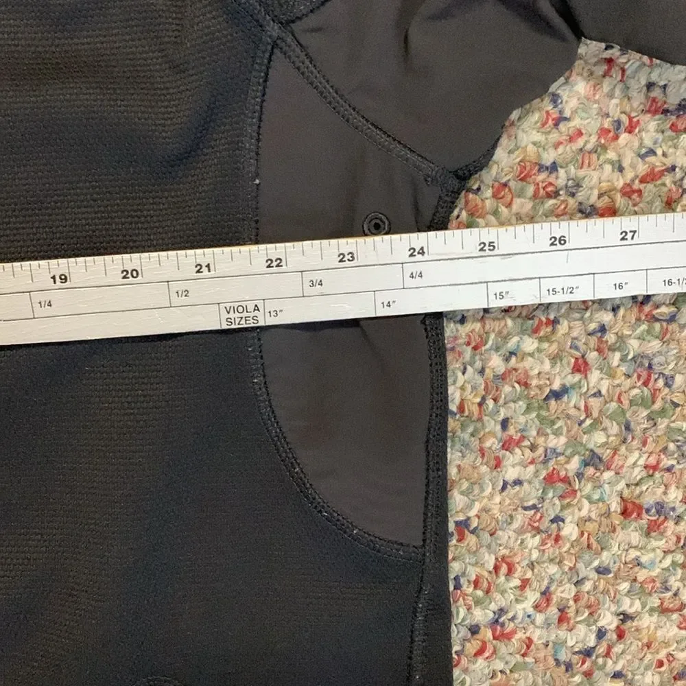 The North Face TKA Stealth Men's Black Mesh Fleece Full Zipper Jacket Size XL